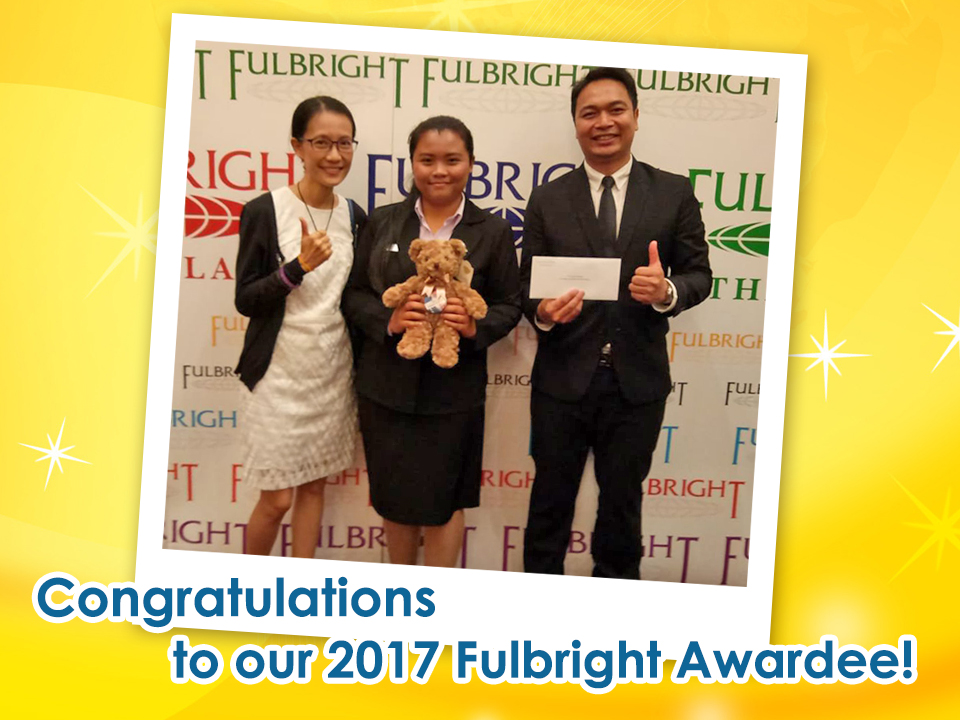 Congratulations to our 2017 Fulbright Awardee!